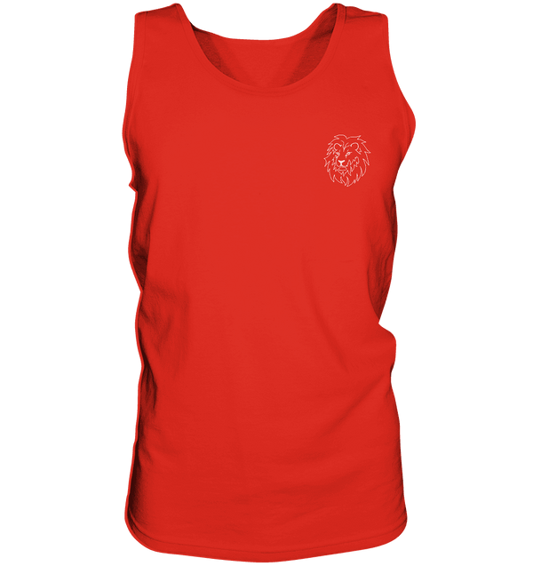 Löwe weiß - Tank-Top Unisex Tank-Tops Tier-Shirts.com Red S