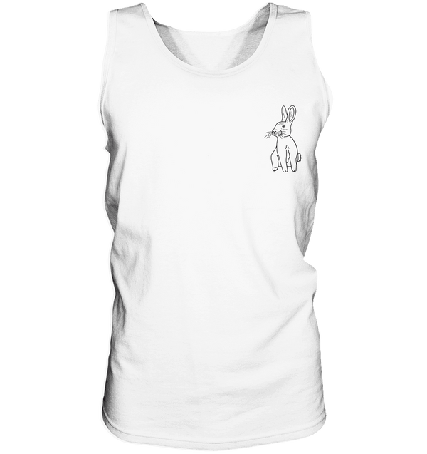 Hase - Tank-Top Unisex Tank-Tops Tier-Shirts.com White S